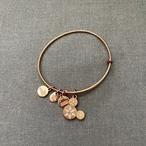 Disney Alex and Ani Mickey Snowflake in Rose Gold